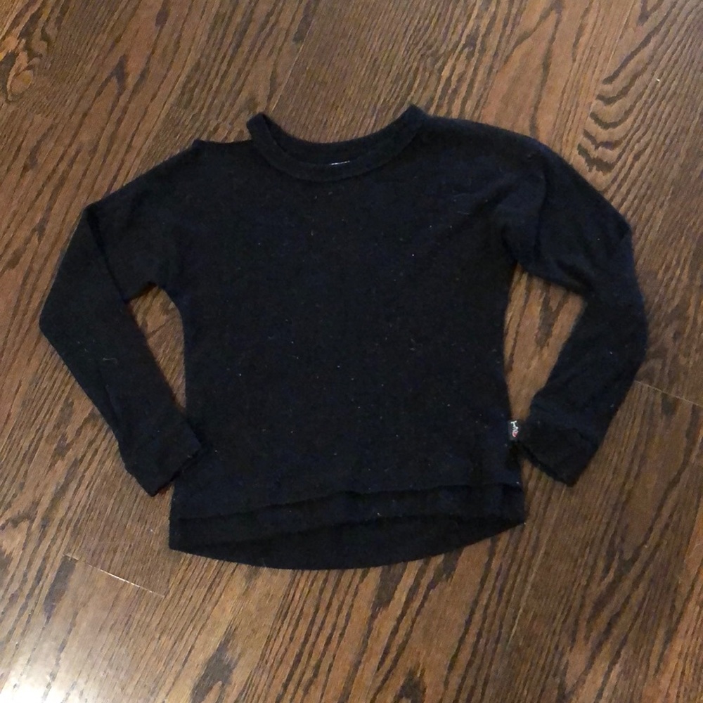 Black sweatshirt, thermal & cotton long sleeve